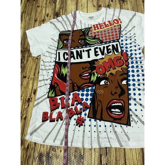 Brisco Brands T Shirt Comic Strip Sz XL “I Can’t Even” Bla Bla Bla - Picture 5 of 7